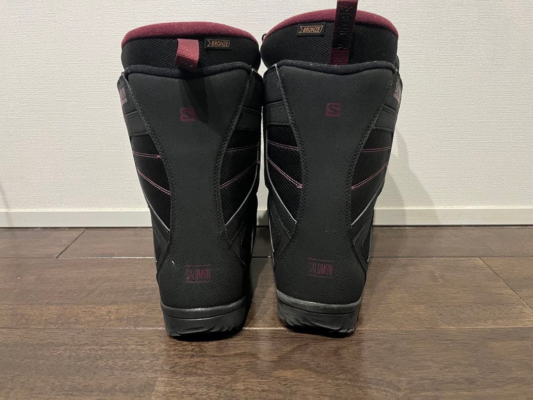 Salomon スノーボードブーツ ブラック/バーガンディ　1度使用