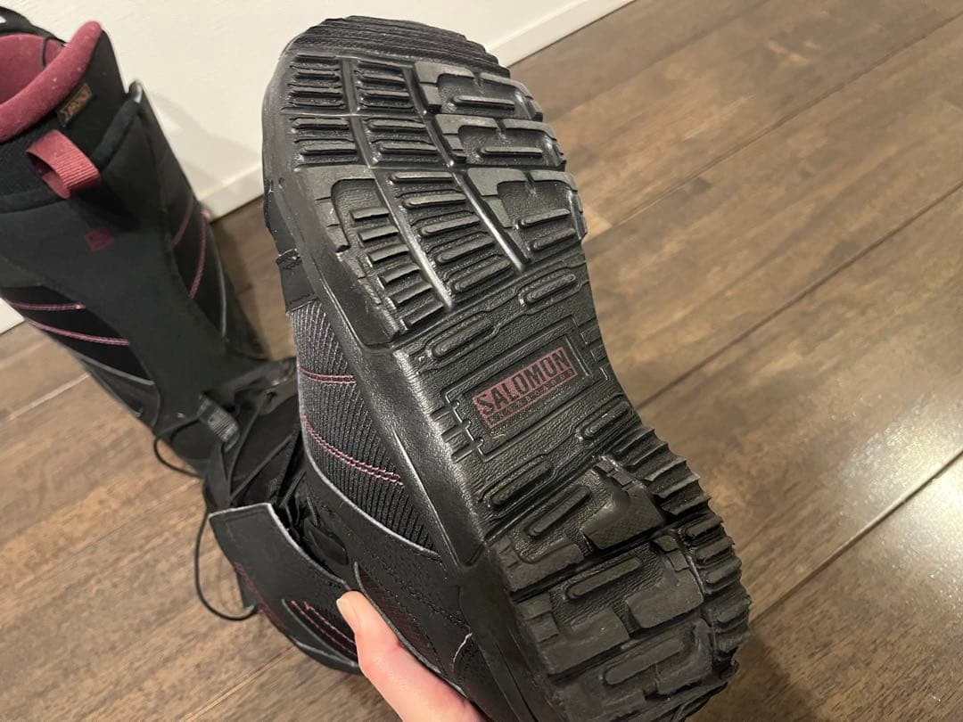 Salomon スノーボードブーツ ブラック/バーガンディ　1度使用