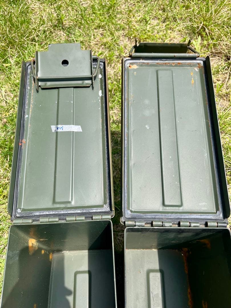 米軍放出品　アンモボックスPA19 アンモ缶 弾薬箱 ミリタリー 2個セット