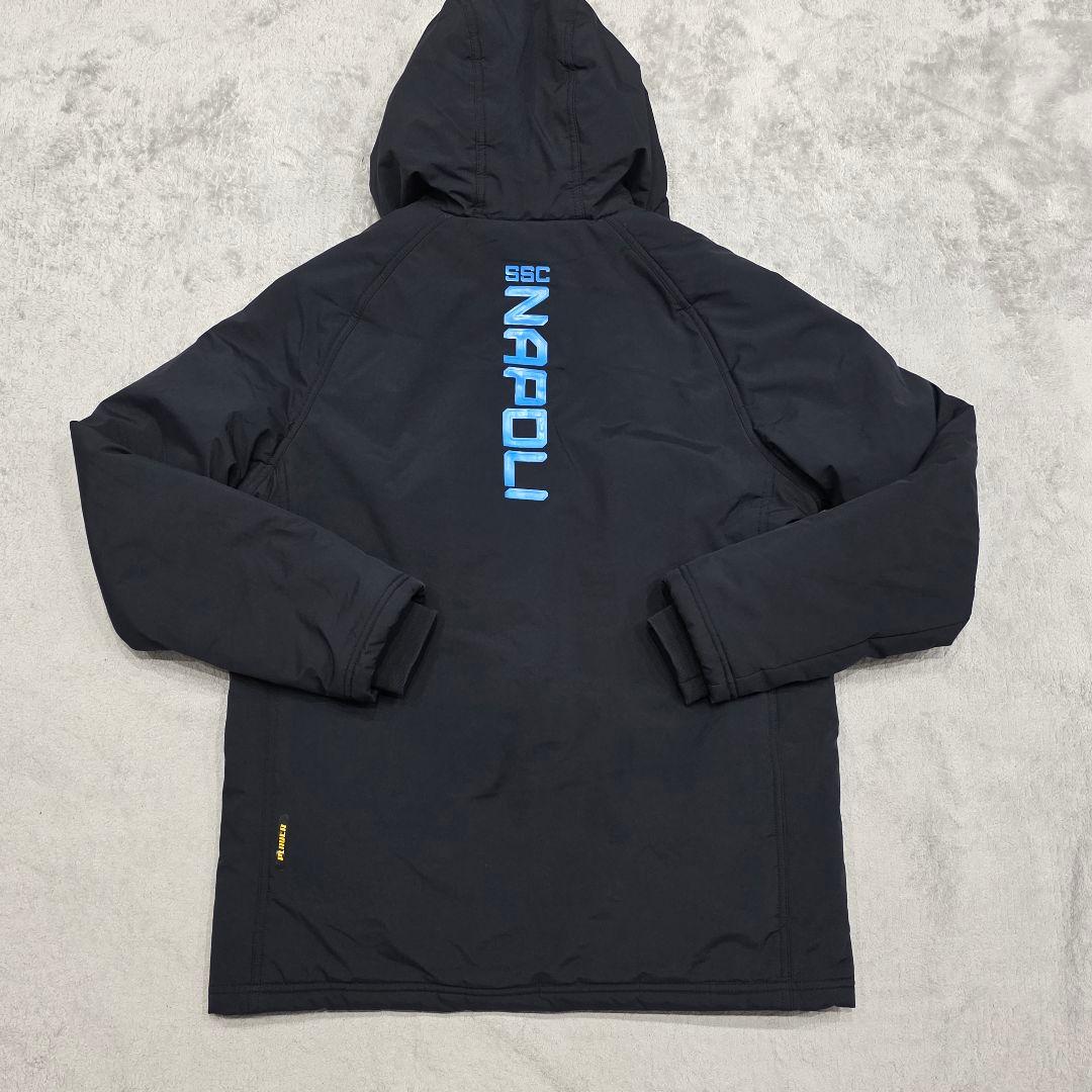 ナポリ　中綿ジャケット　M　Kappa　カッパ　ブラック　セリエA　サッカー