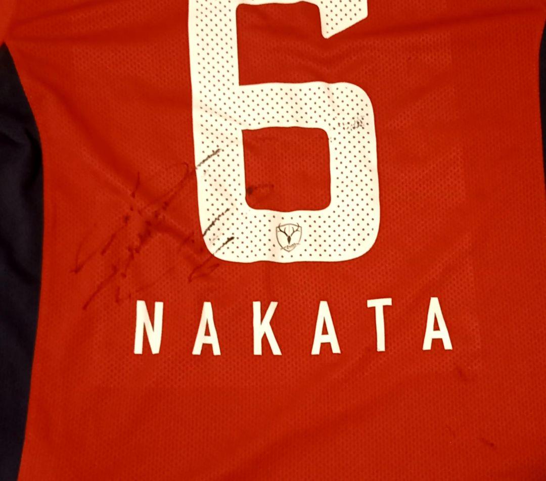 サイン入り　NIKE　ナイキ　アントラーズ　中田浩二　ユニフォーム