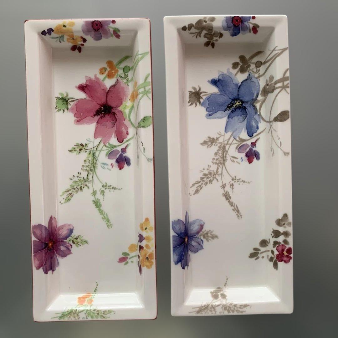 Villeroy & Boch 花柄プレート 2枚セット