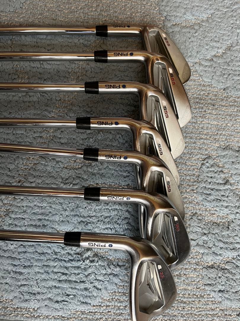 PING アイアンセット 7本セット　s55 レフティ