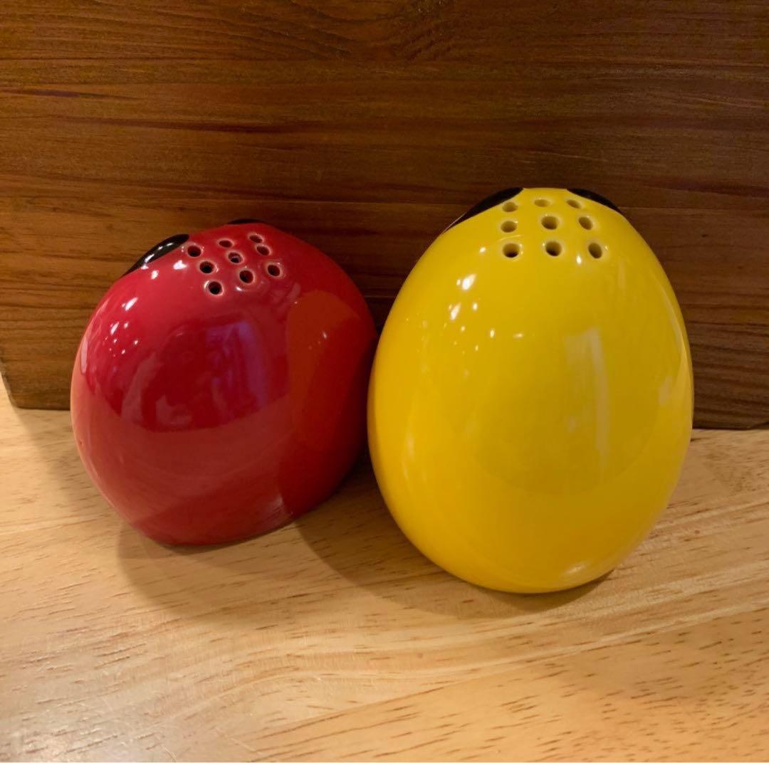 【未使用】レア　m&m's ソルト&ペッパー入れ　アメリカ　陶器