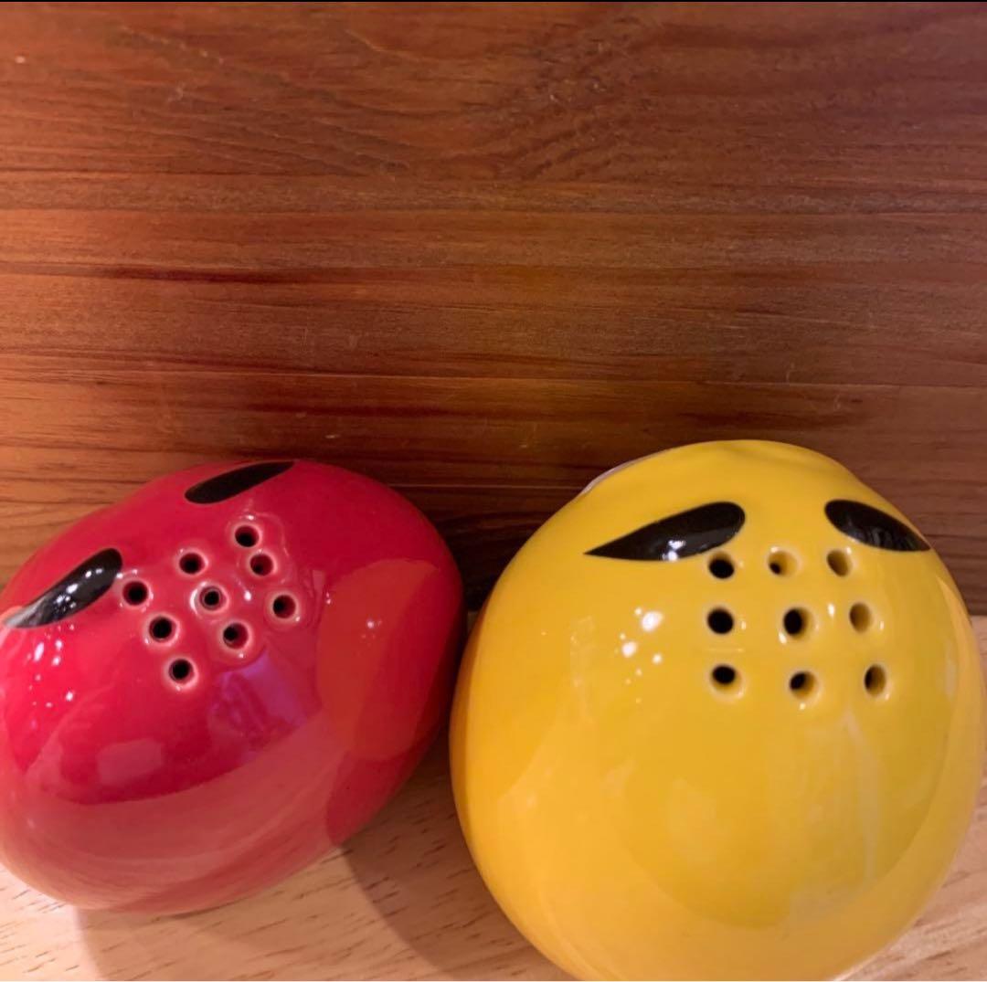 【未使用】レア　m&m's ソルト&ペッパー入れ　アメリカ　陶器