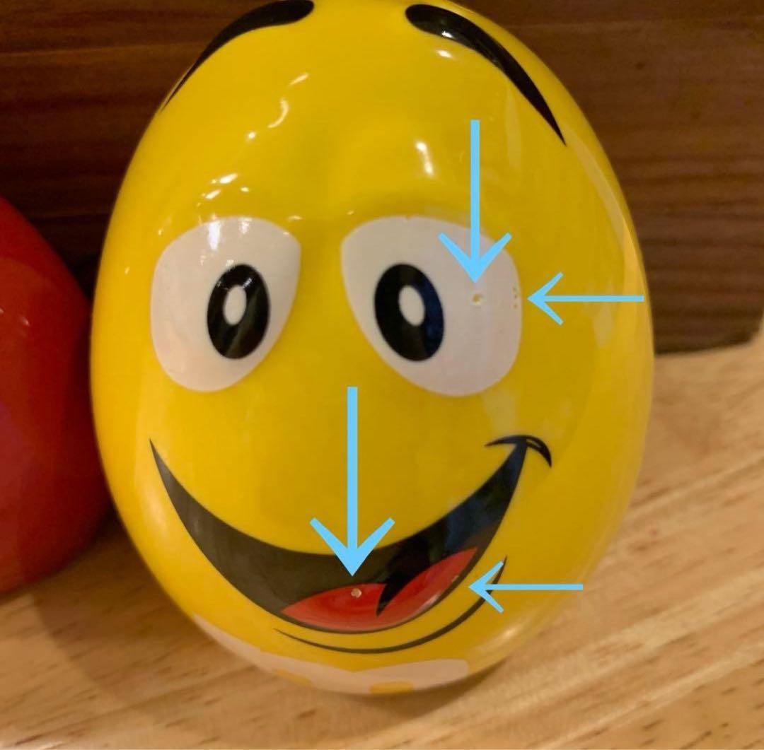 【未使用】レア　m&m's ソルト&ペッパー入れ　アメリカ　陶器