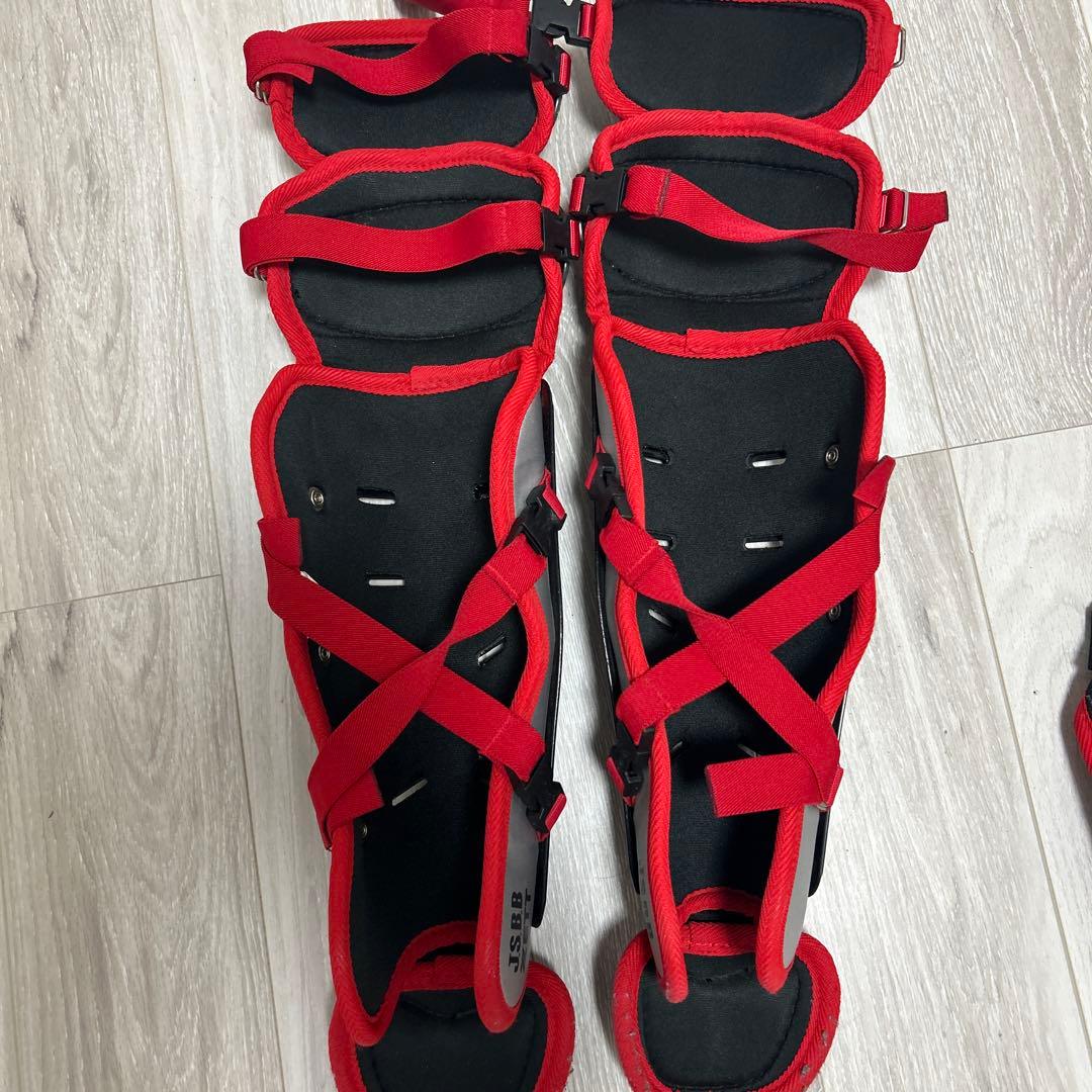 ZETT キャッチャー防具セット 黒赤