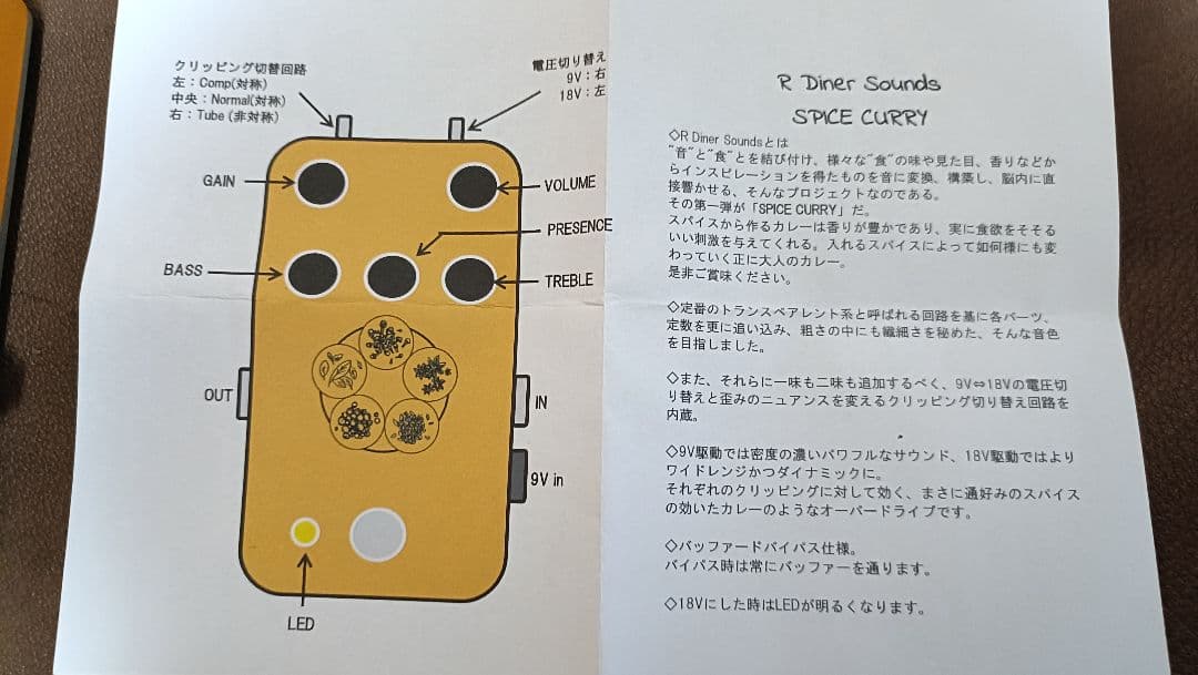 R Diner Sounds「SPICE CURRY」オーバードライブ