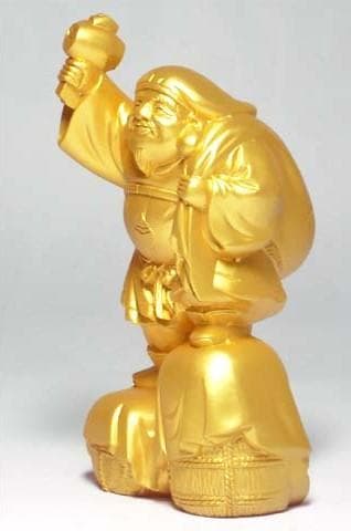 大黒様　置物 縁起物 24k