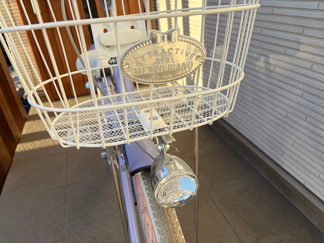 専用【美品】引取希望　メゾピアノ　ラベンダー　自転車　２２インチ