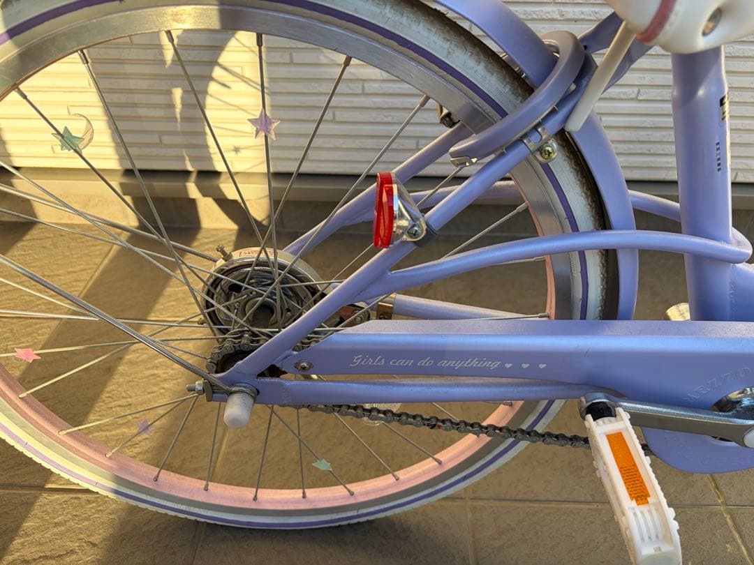 専用【美品】引取希望　メゾピアノ　ラベンダー　自転車　２２インチ