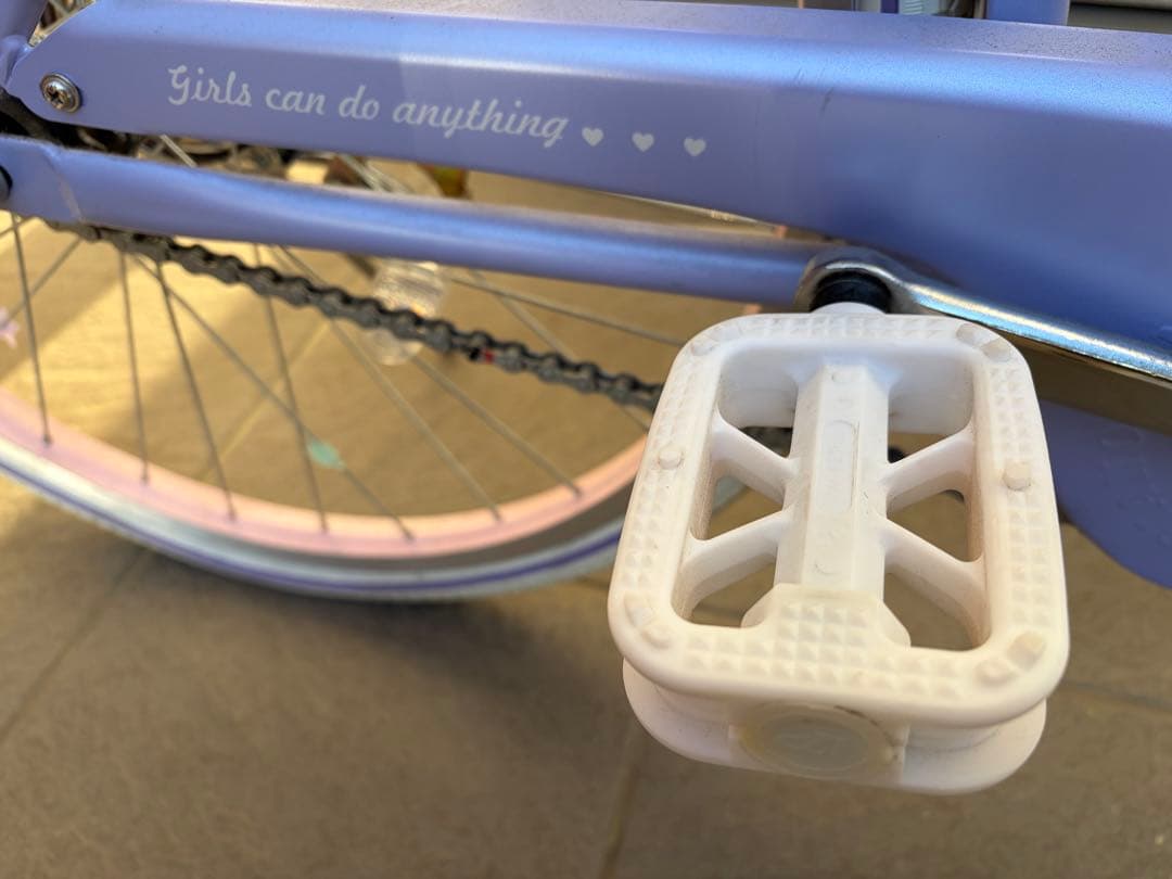 専用【美品】引取希望　メゾピアノ　ラベンダー　自転車　２２インチ