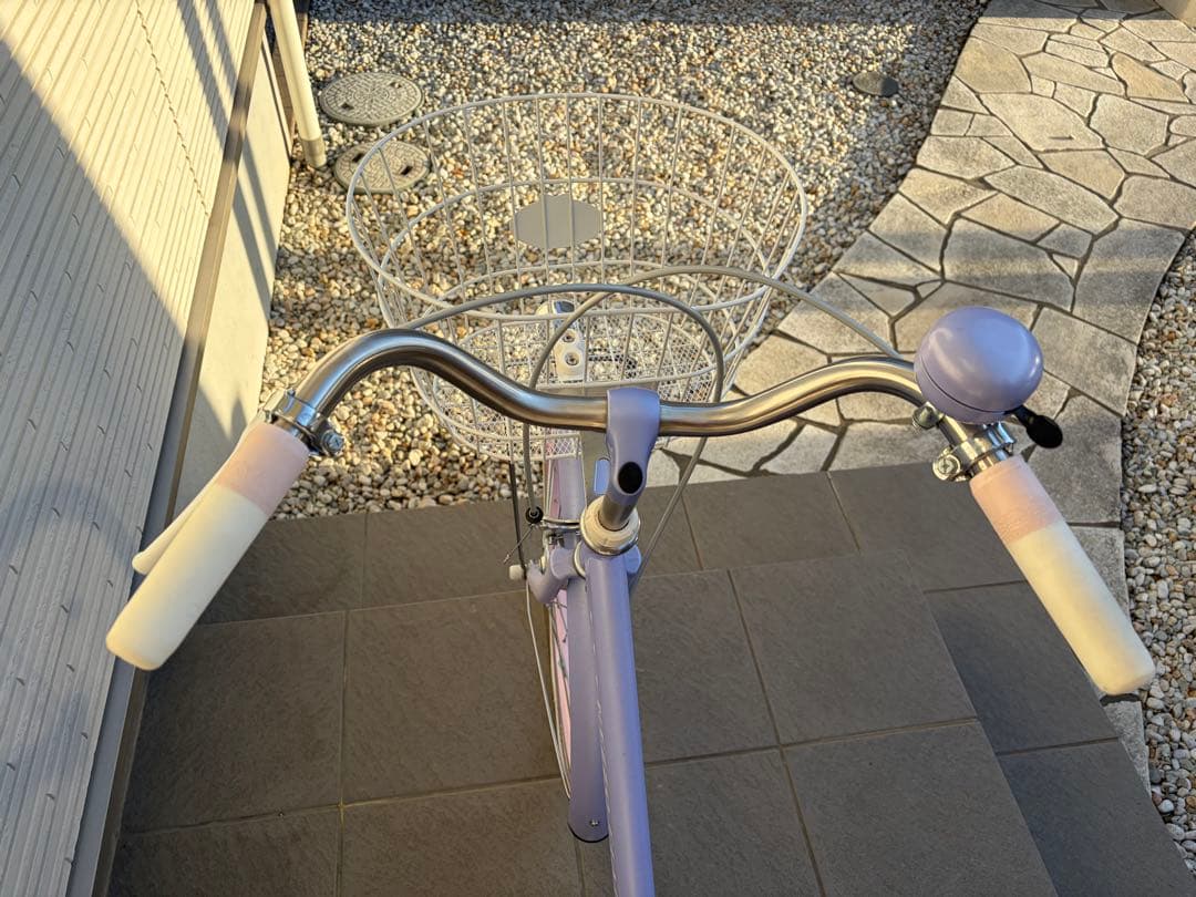 専用【美品】引取希望　メゾピアノ　ラベンダー　自転車　２２インチ