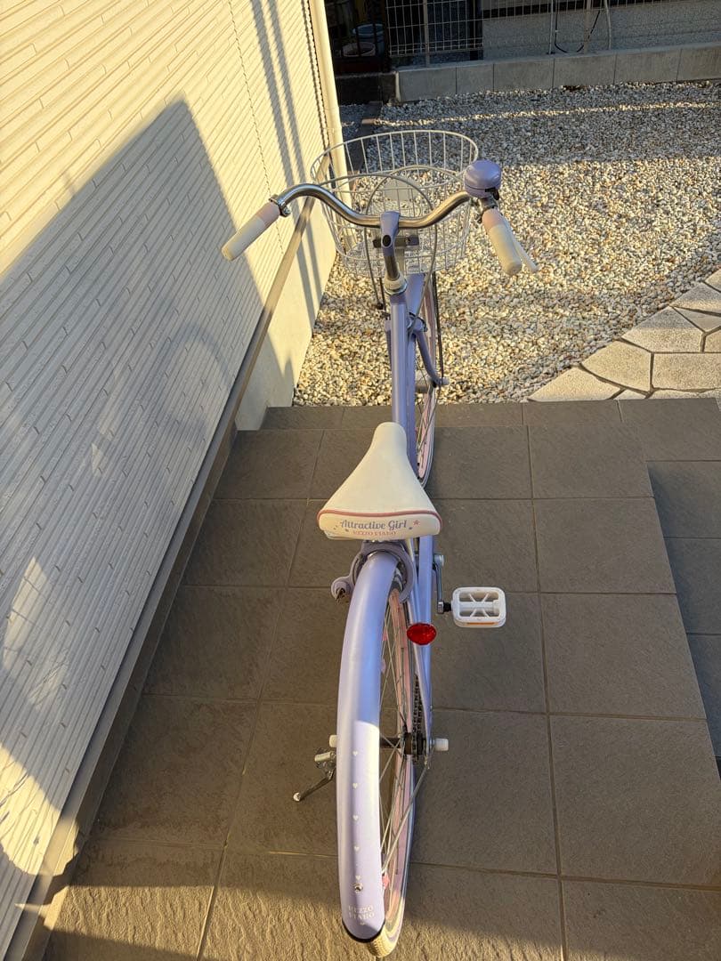 専用【美品】引取希望　メゾピアノ　ラベンダー　自転車　２２インチ