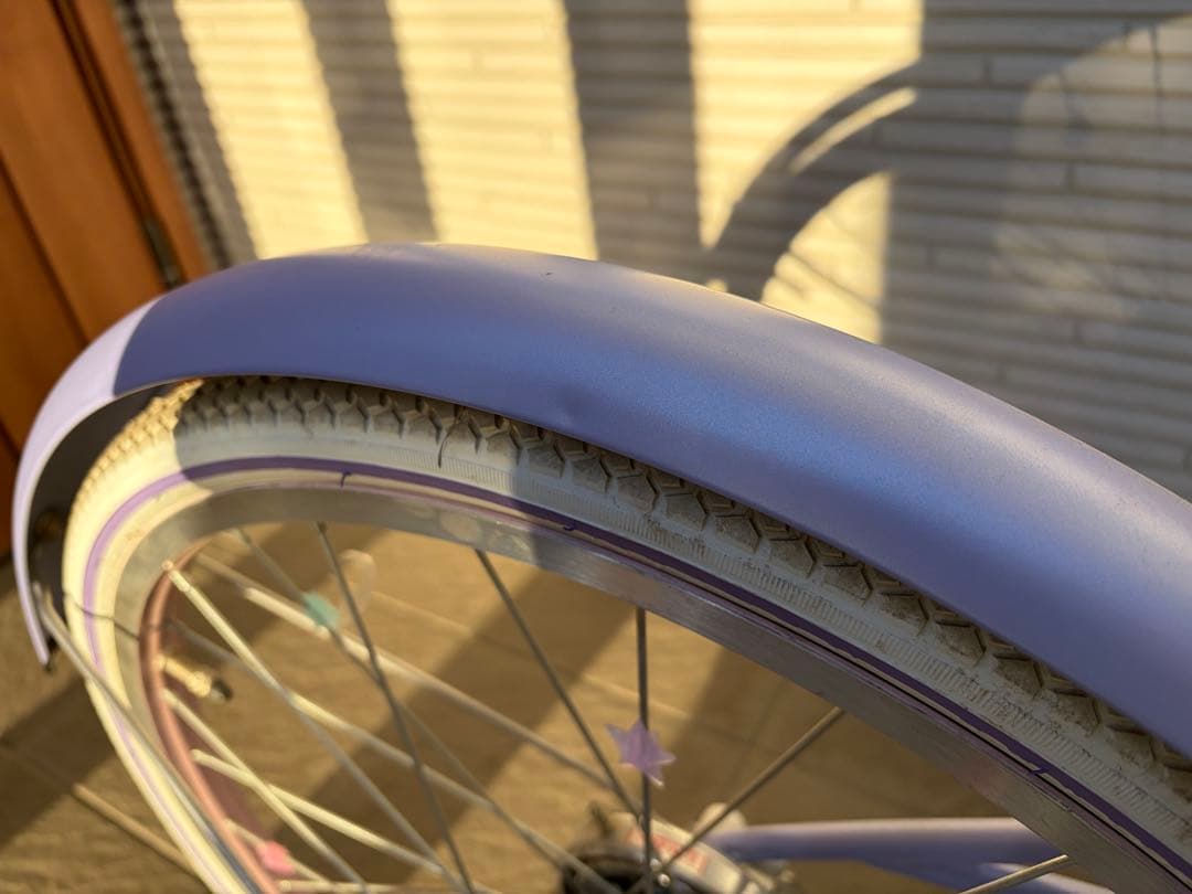 専用【美品】引取希望　メゾピアノ　ラベンダー　自転車　２２インチ