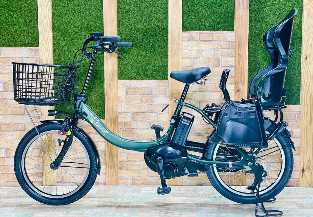 超人気 グリーン ヤマハ No1モデル 電動アシスト自転車 H1463