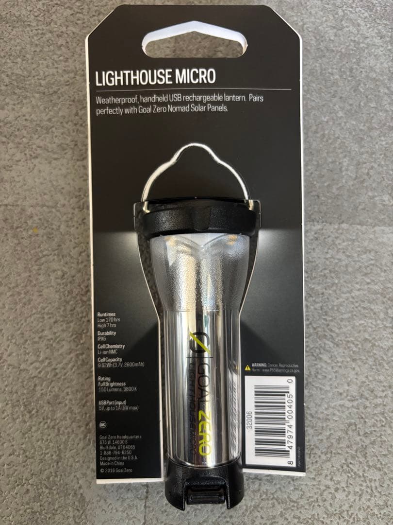 GOAL ZERO Lighthouse Micro USBランタン※廃盤品※