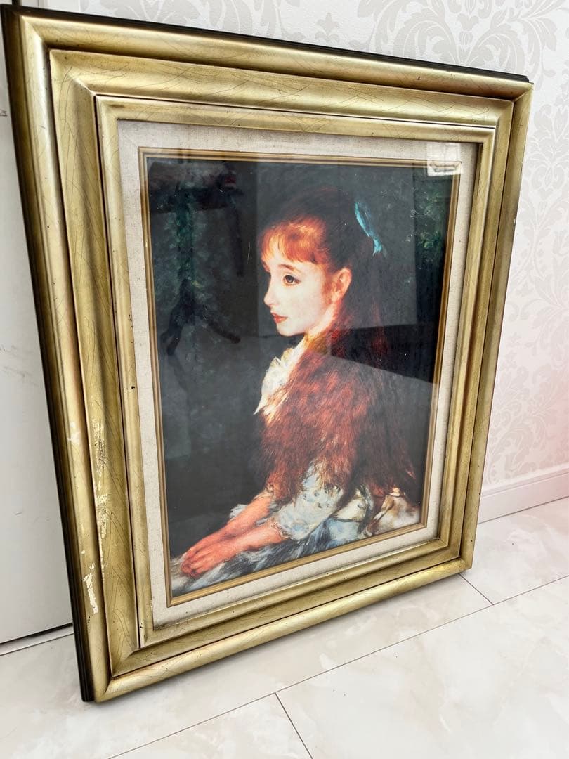 絵画　ルノワール　複製画　イレーヌ・カーン・ダンヴェール嬢の肖像