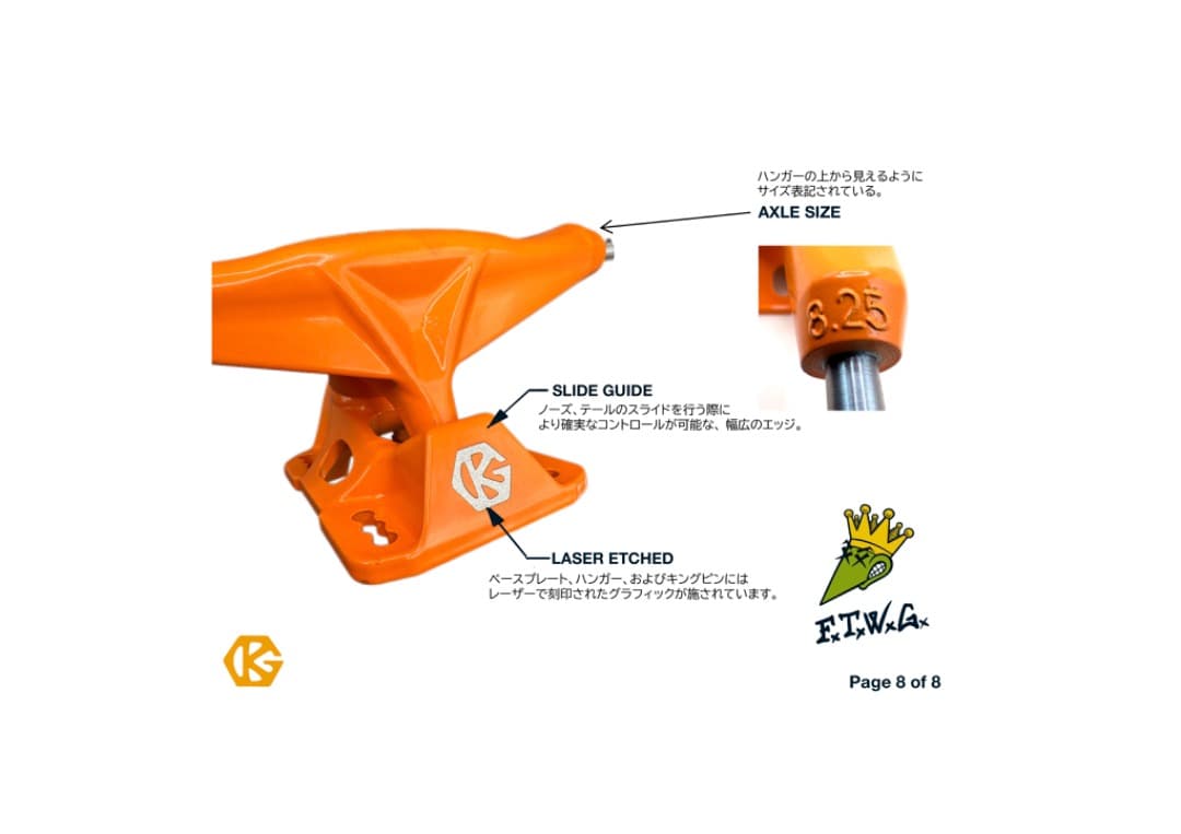 新品 GRIND KING TRUCK LOCKER 8.25サイズ トラック