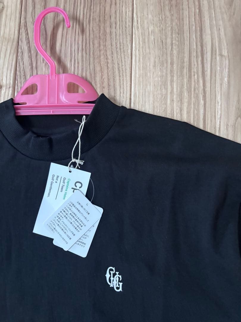 Cph/Golf 黒 コットンモックネックシャツ Lサイズ