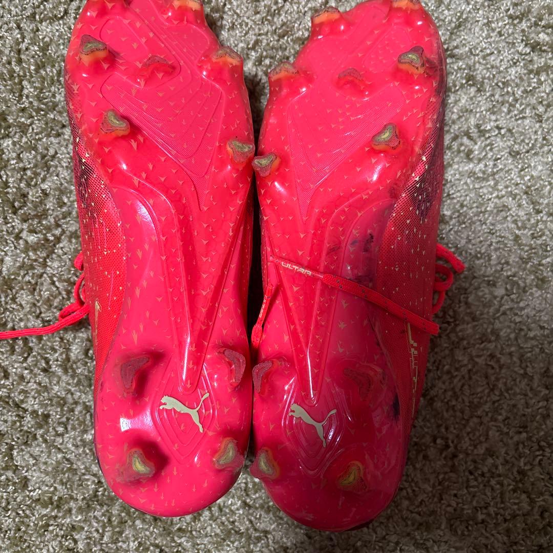 Puma Ultra レッド スパイクシューズ(トップモデル)26cm
