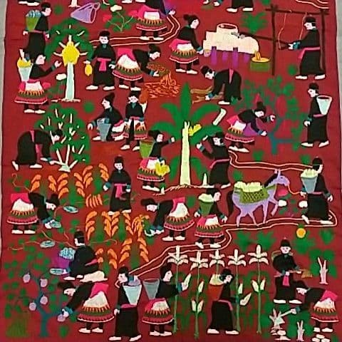 民族刺繍    タペストリー