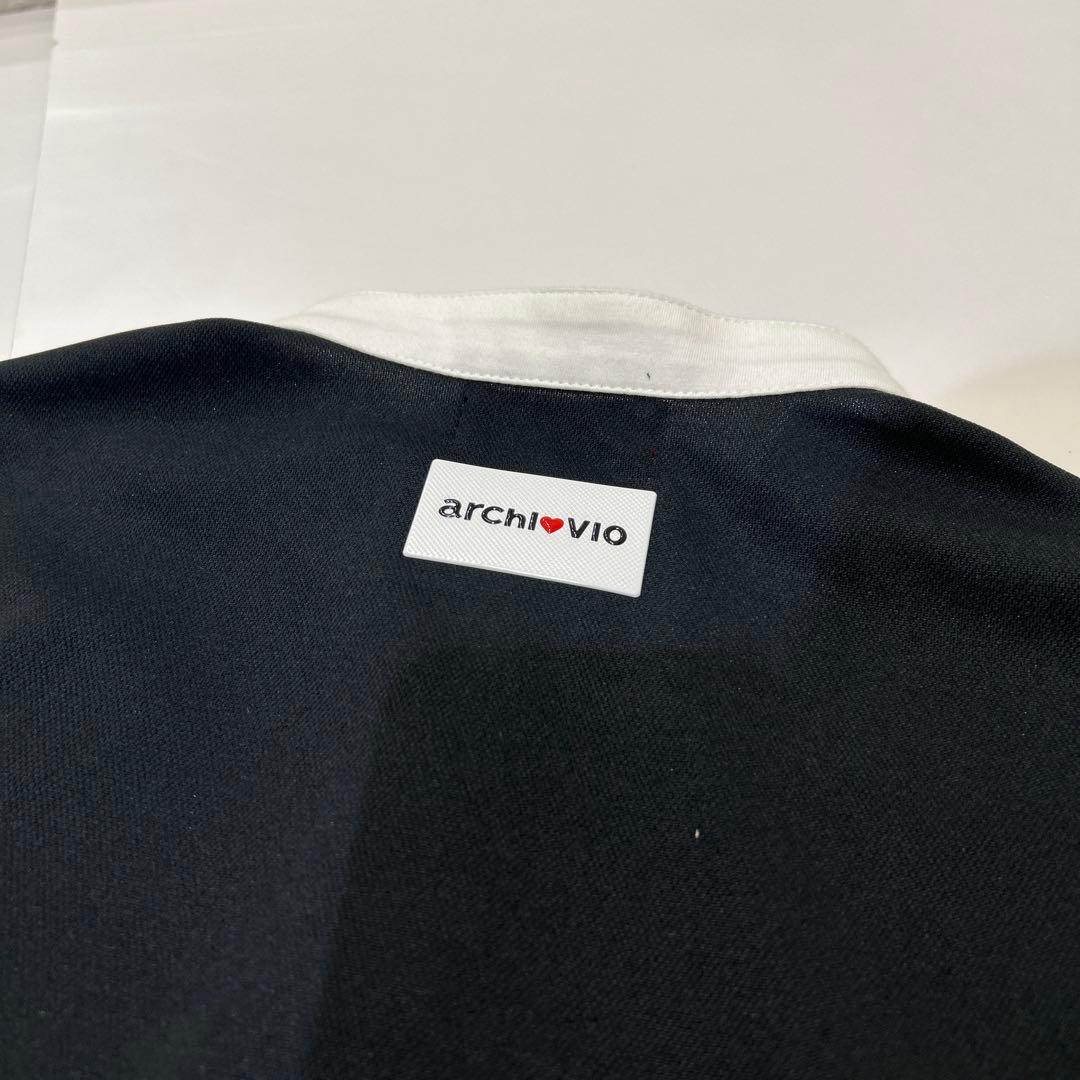 新品❤️archivio ネイビーポロシャツ フリル袖