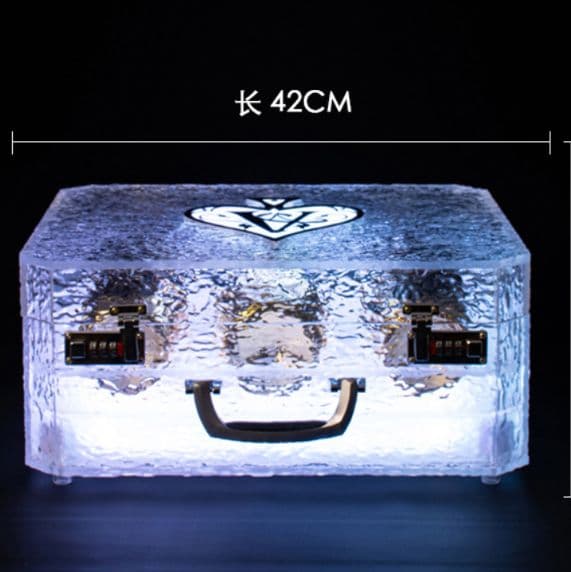ボトルケース　LED　 アタッシュケース ディスプレイ シャンパン