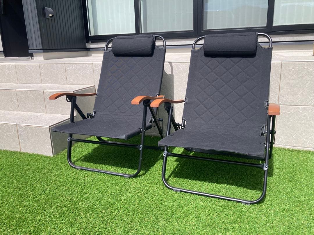 CLIMAX LOW CHAIR 2 ST ブラック　2個セット