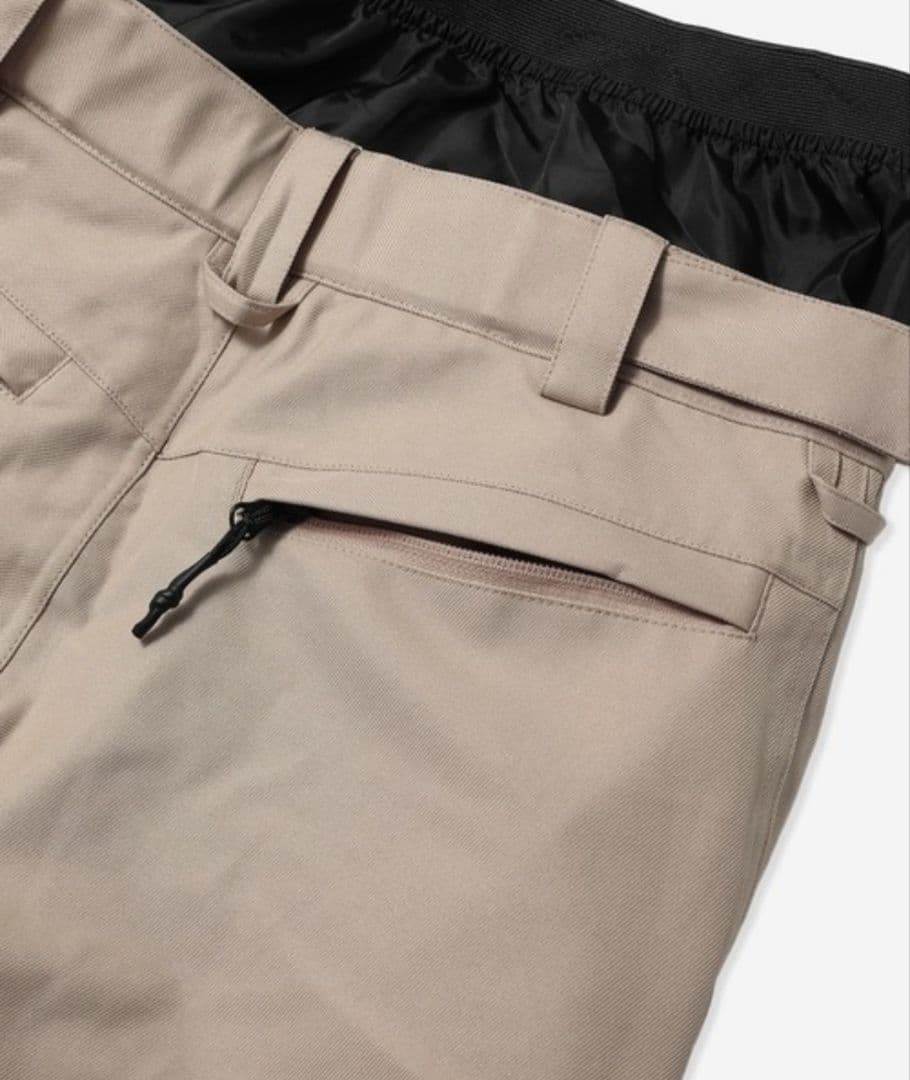 NIKITA レディース L スノボパンツ ワイド ベージュ黒