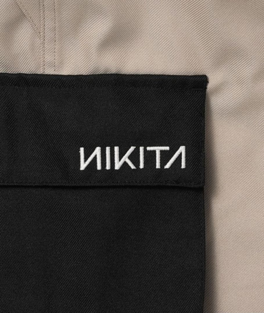 NIKITA レディース L スノボパンツ ワイド ベージュ黒