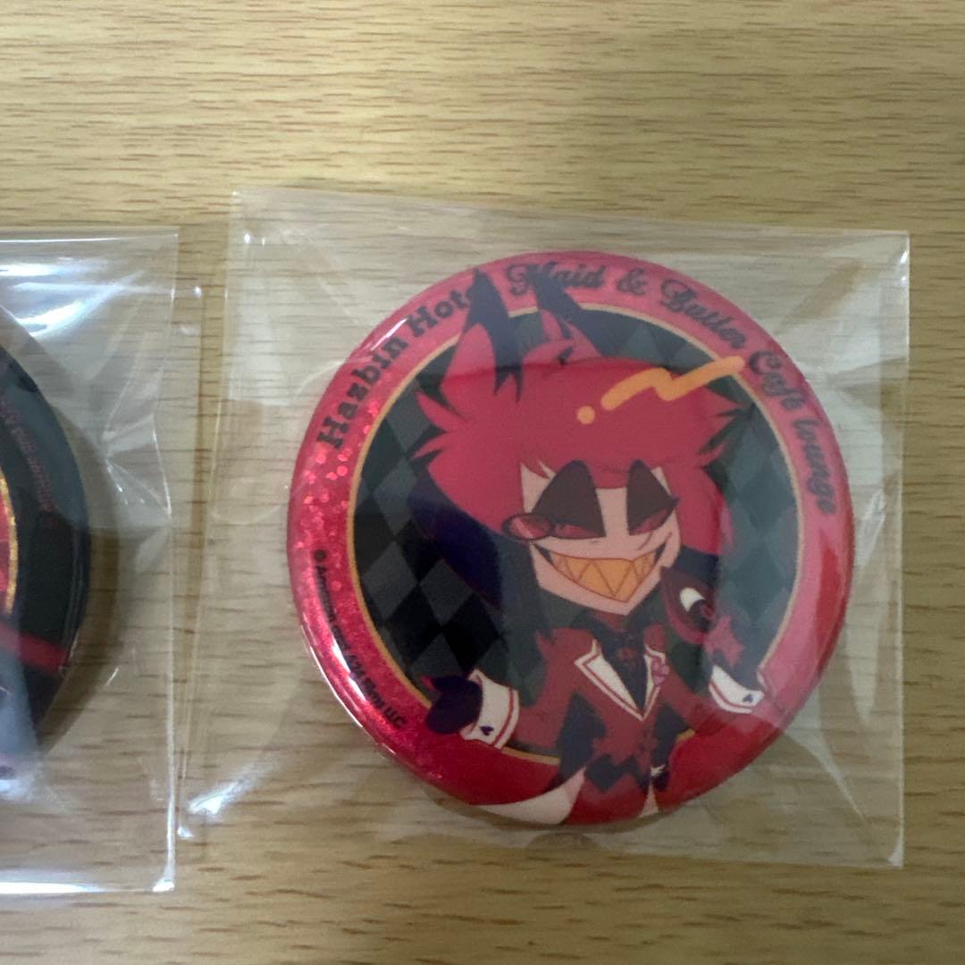 ハズビン・ホテル　アニメイトカフェ　箔押しカード 缶バッジ　アラスター