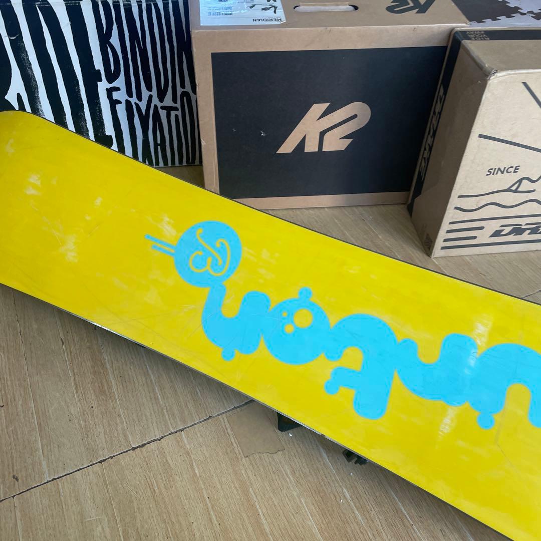 BURTON　キッズスノーボードセット　121cm　バートン　バイン付4点セット