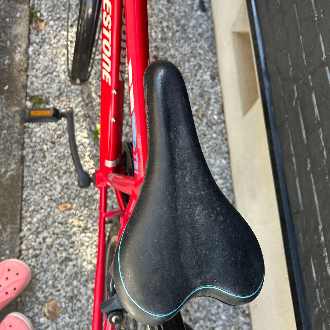 RIDGESTONE 赤 自転車 前カゴ付き