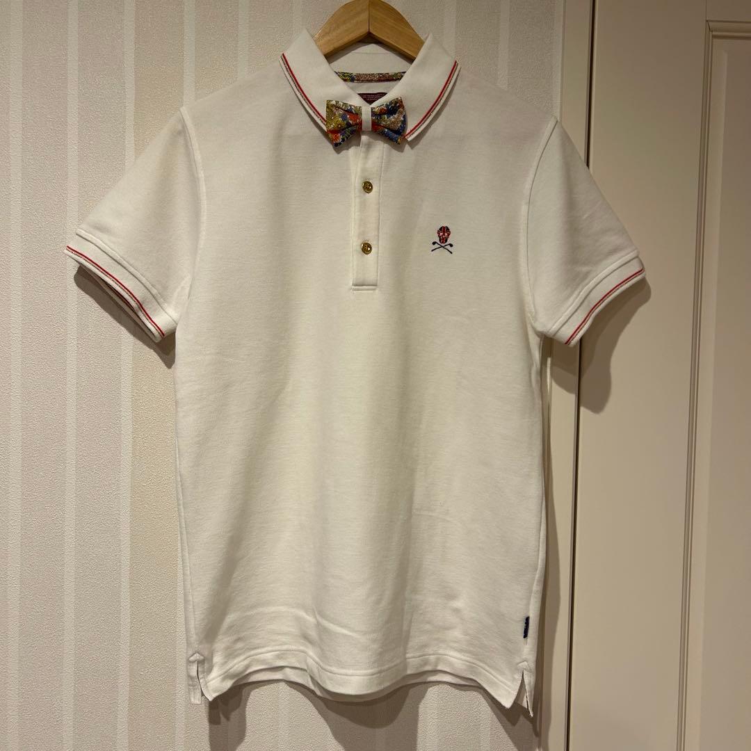 【美品・ほぼ未使用】MARK&LONA ポロシャツ　半袖　白　マークアンドロナ