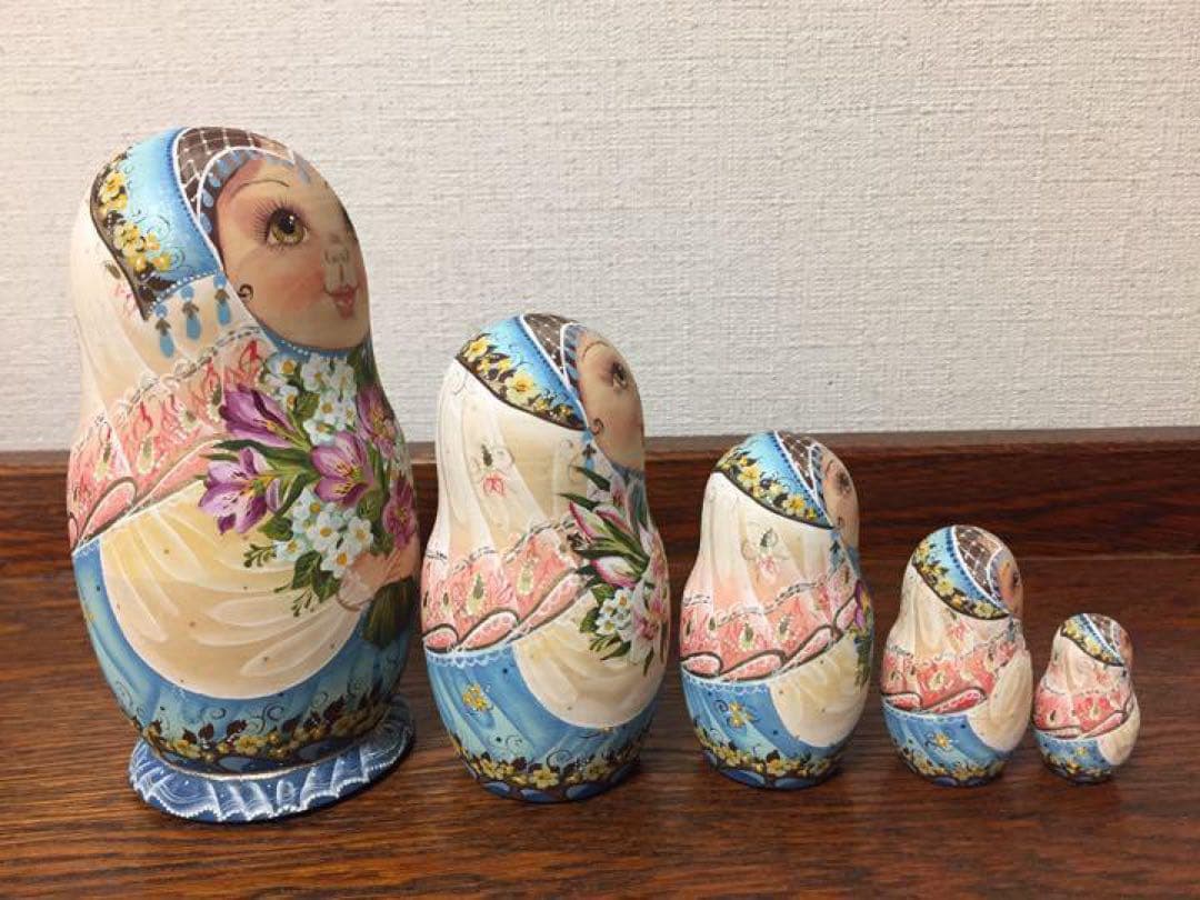 ロシア雑貨☆マトリョーシカ(5P)スベトラーナ・ニコラエワ作