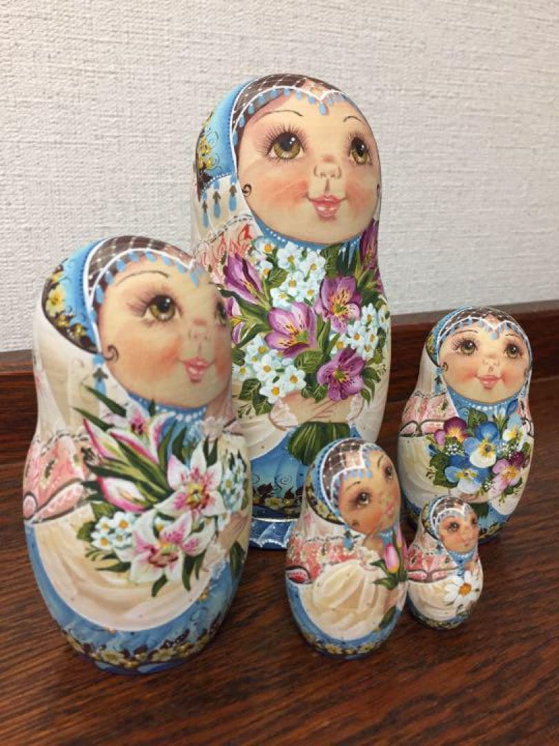 ロシア雑貨☆マトリョーシカ(5P)スベトラーナ・ニコラエワ作