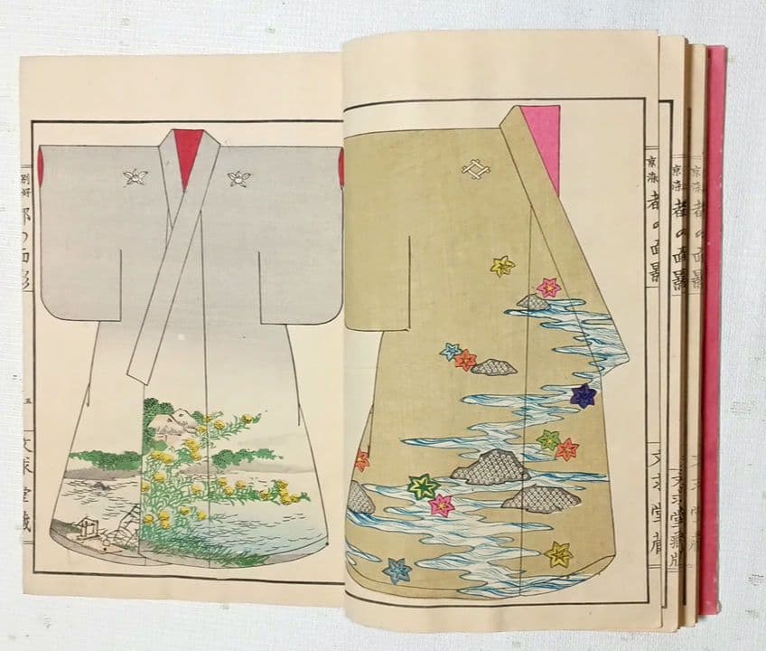 稀本都乃面影（着物図柄46図人物4図柄計50図柄)神坂吉隆（雪佳)明治23年出版