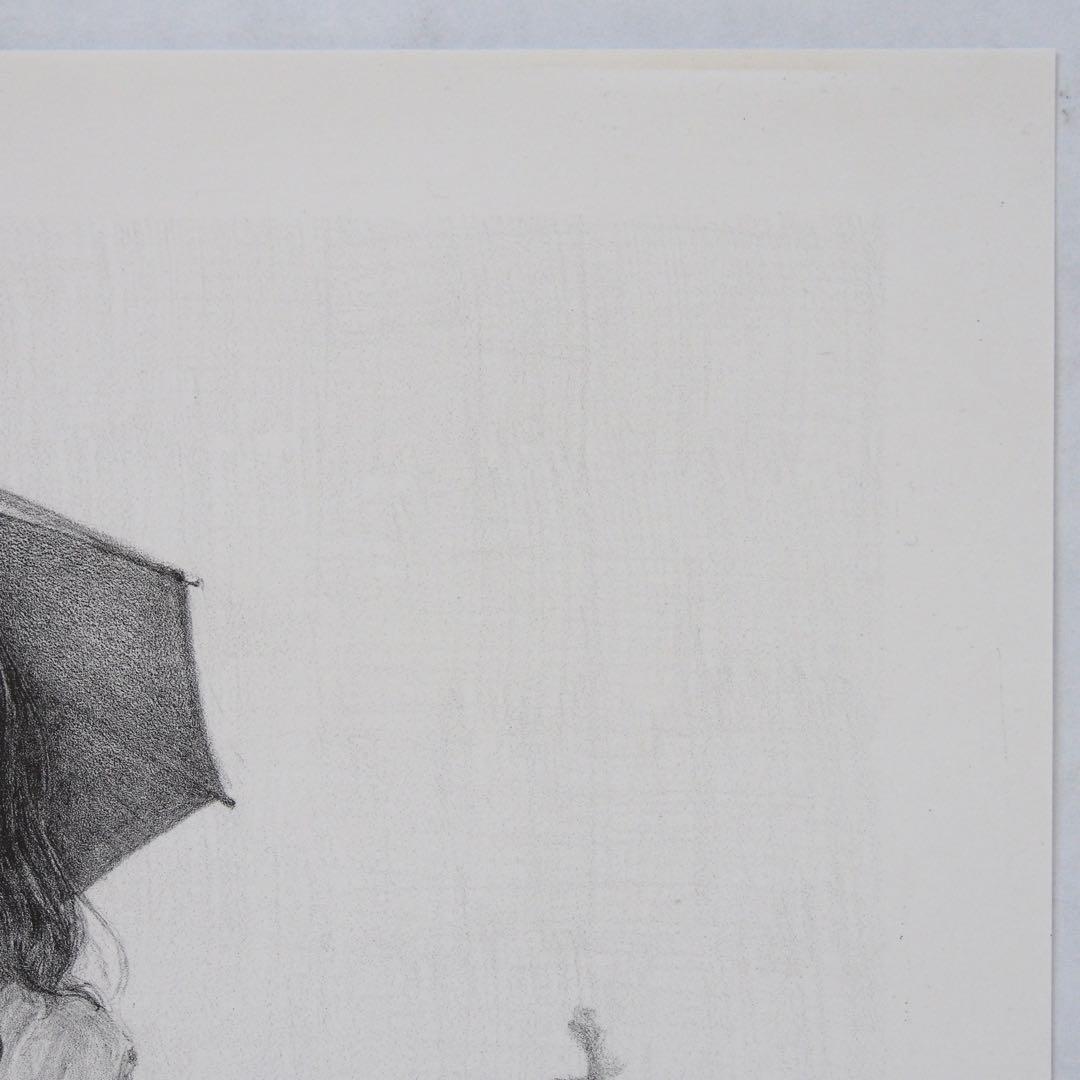 リトグラフ 作品 人物 ドローイング 写真 アート 版画 インテリア 芸術