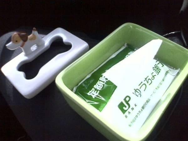 超素敵☆激古☆陶器製☆超可愛い☆犬のポケットティッシュホルダー☆