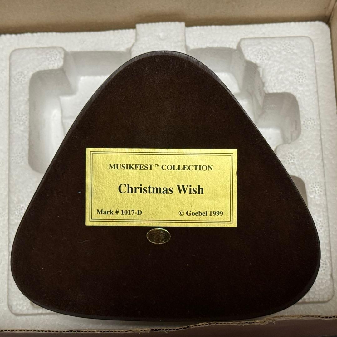 【美品】フンメル人形★Christmas Wish Music Box 1999