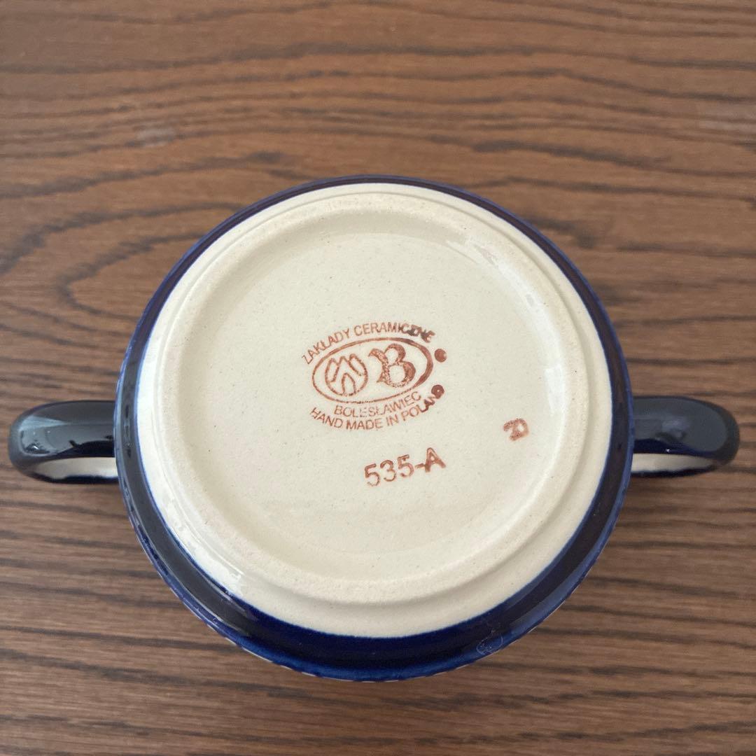 ポーランド食器　ボレス社　ハンドル付きスープカップ⭐️2時間限定タイムセール⭐️