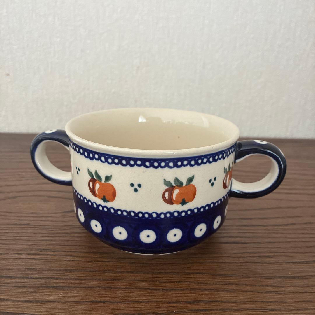 ポーランド食器　ボレス社　ハンドル付きスープカップ⭐️2時間限定タイムセール⭐️