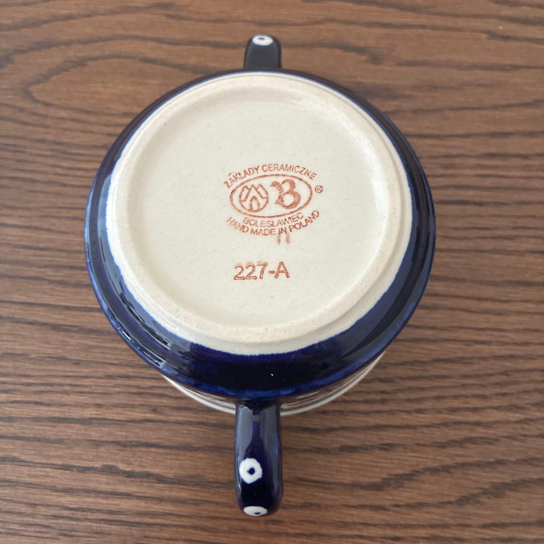 ポーランド食器　ボレス社　ハンドル付きスープカップ⭐️2時間限定タイムセール⭐️