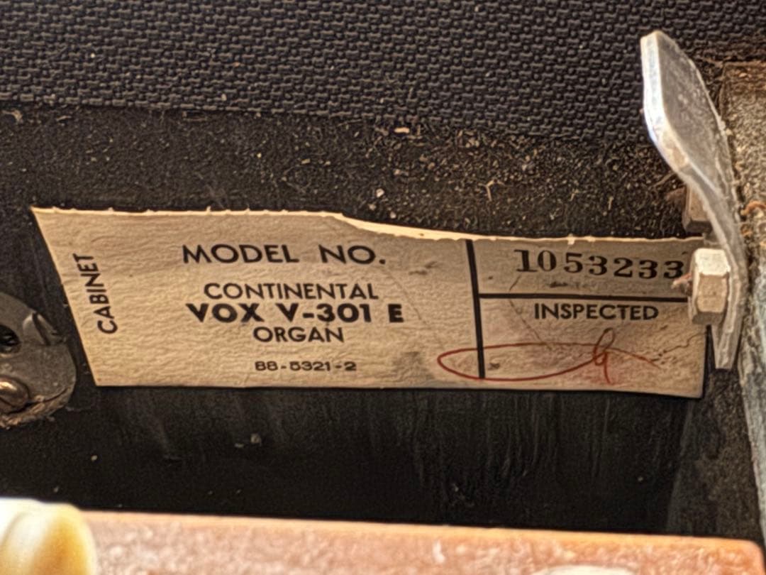 【レア物】Vox Continental V301E イタリア製 ヴィンテージ