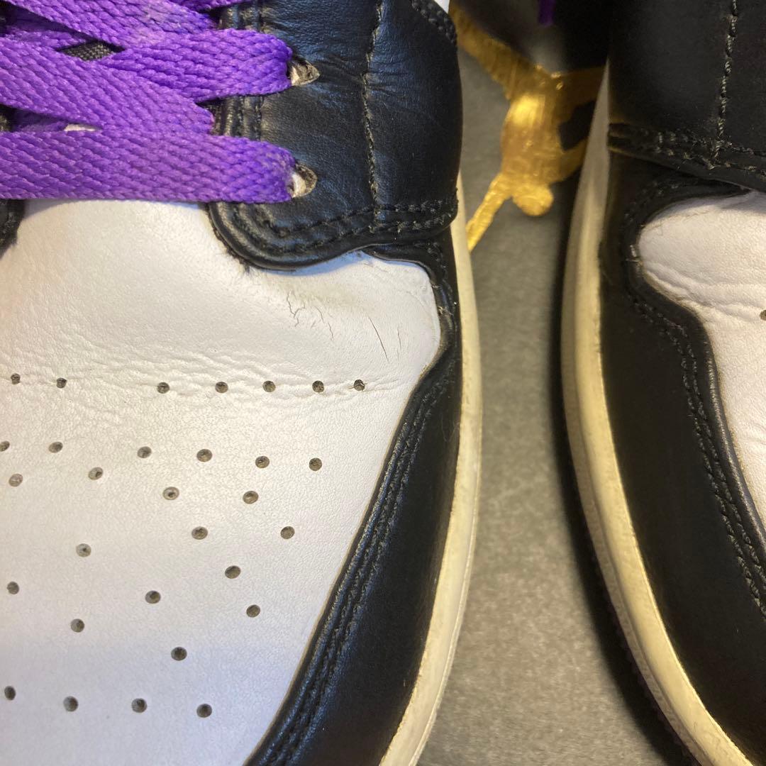 シューズ(男性用) Nike Air Jordan 1 Mid Black/Court Purple