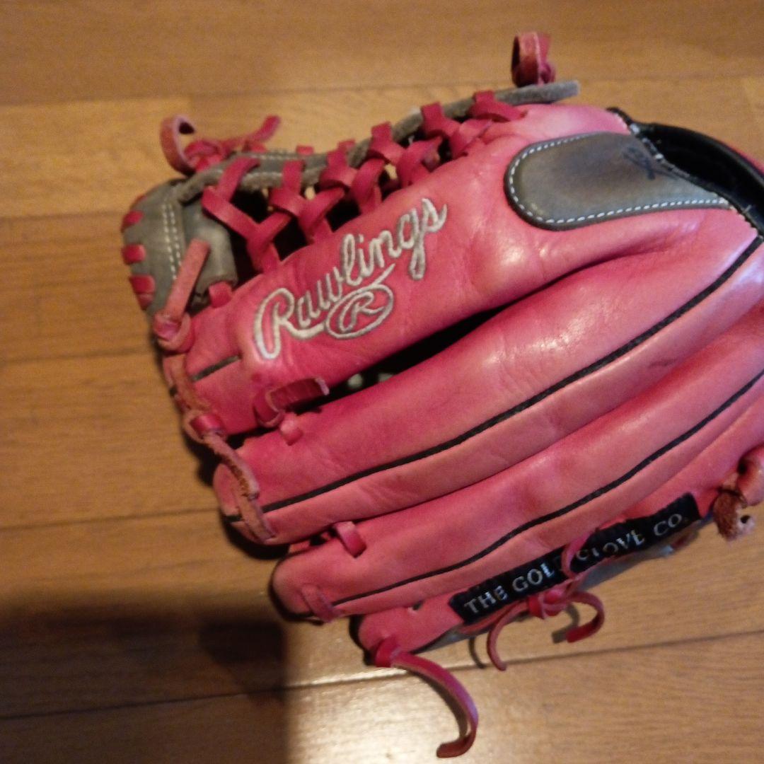 Rawlings 硬式グローブ内野手用 レッド&グレーツートンカラー　サード用