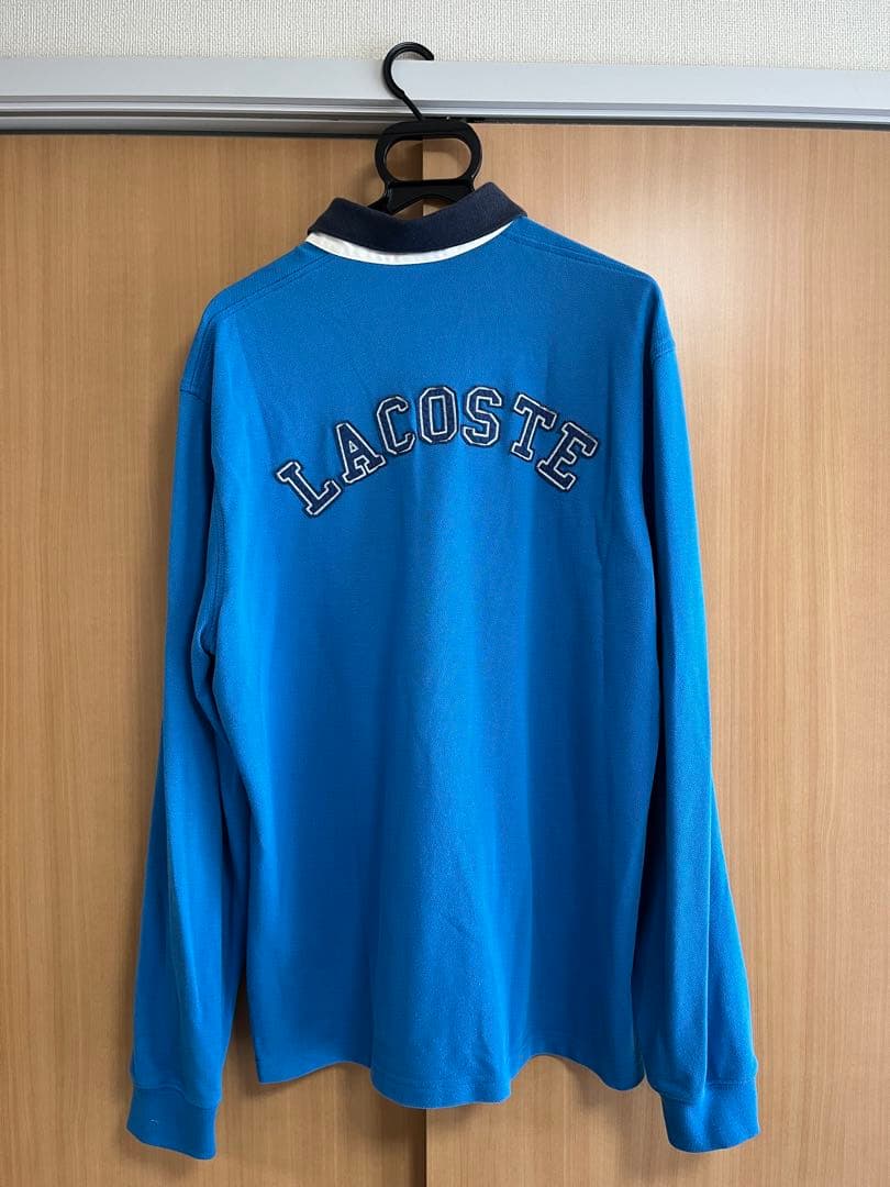 Lacoste 青 長袖　ポロシャツ　ラコステ
