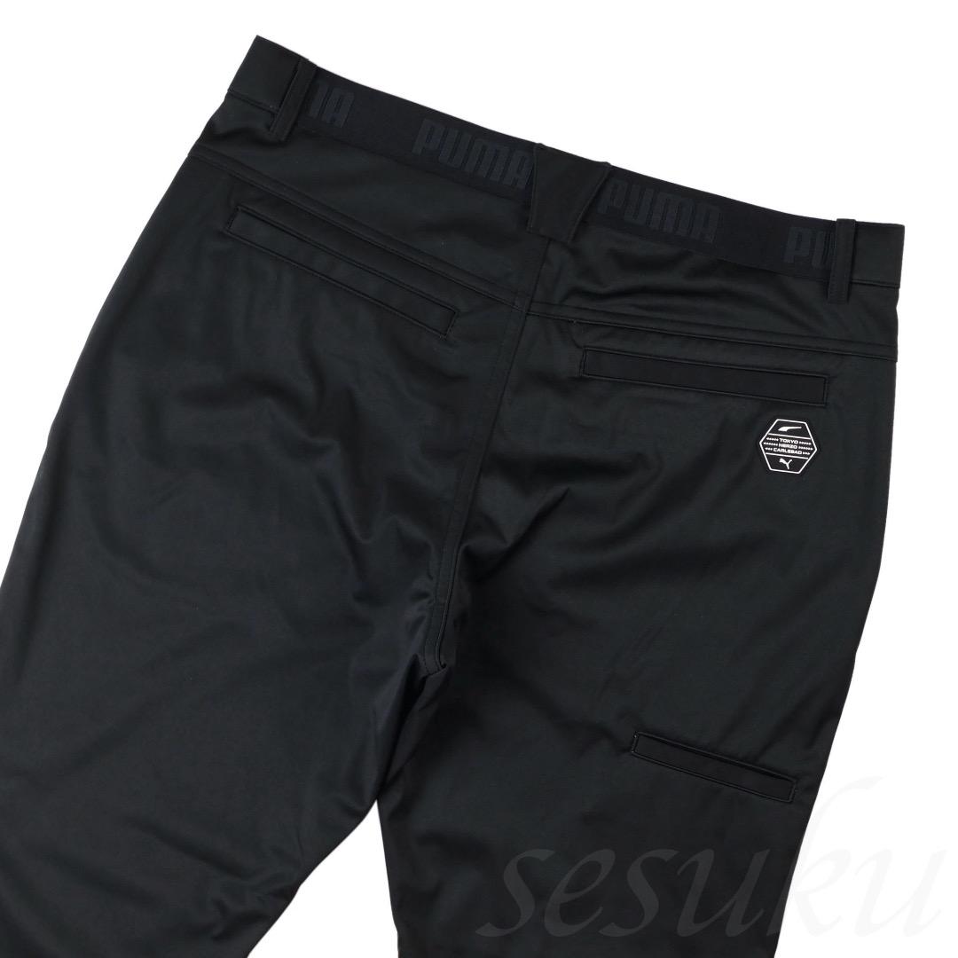【L】秋冬 定価17,600円 プーマ GOLF ストレッチ ジョガーパンツ 黒