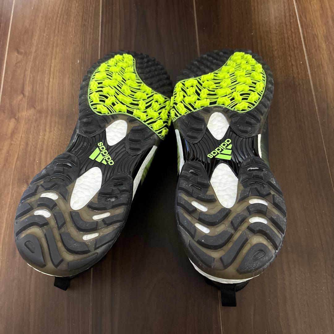 adidas BOOST ゴルフシューズ ブラック/ライム　30cm